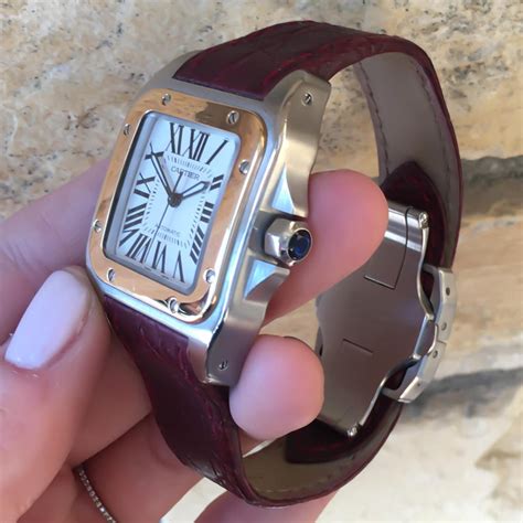 cartier leather strap|cartier automatic watch leather strap.